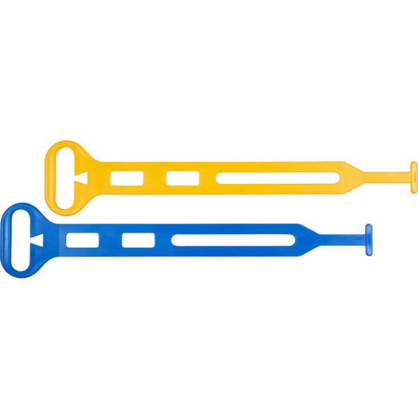 Fischer Plastic Utility Straps 2 Pack - Blue and Yellow
