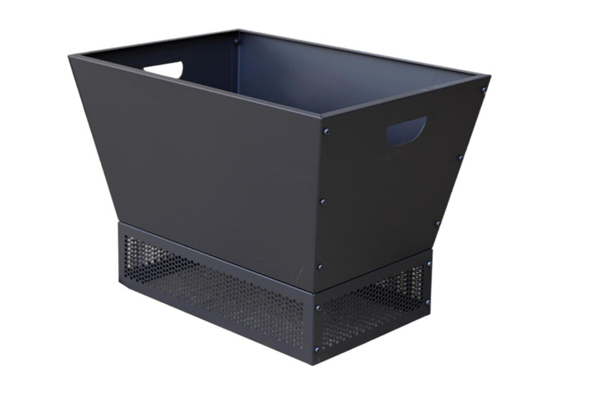 Greenlife Outdoor Fire Pit Modern Style with Mesh Base Surround - Black