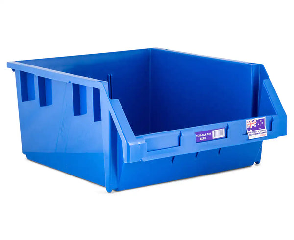 Fischer Plastics Stor-Pak 240 Blue Bin and Container 24L