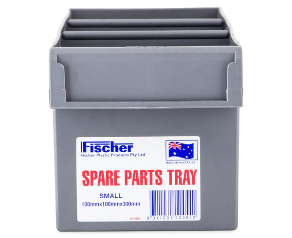 Fischer Plastics Spare Parts Tray 100W x 100H x 300D mm Grey