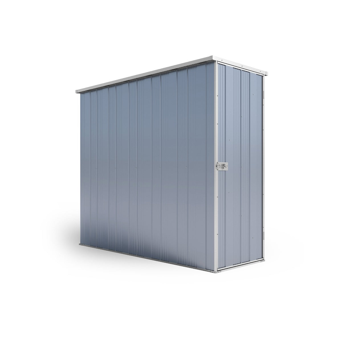 YardStore F26-S Flat Roof Steel Garden Shed - 0.72m x 2.1m x 1.8m