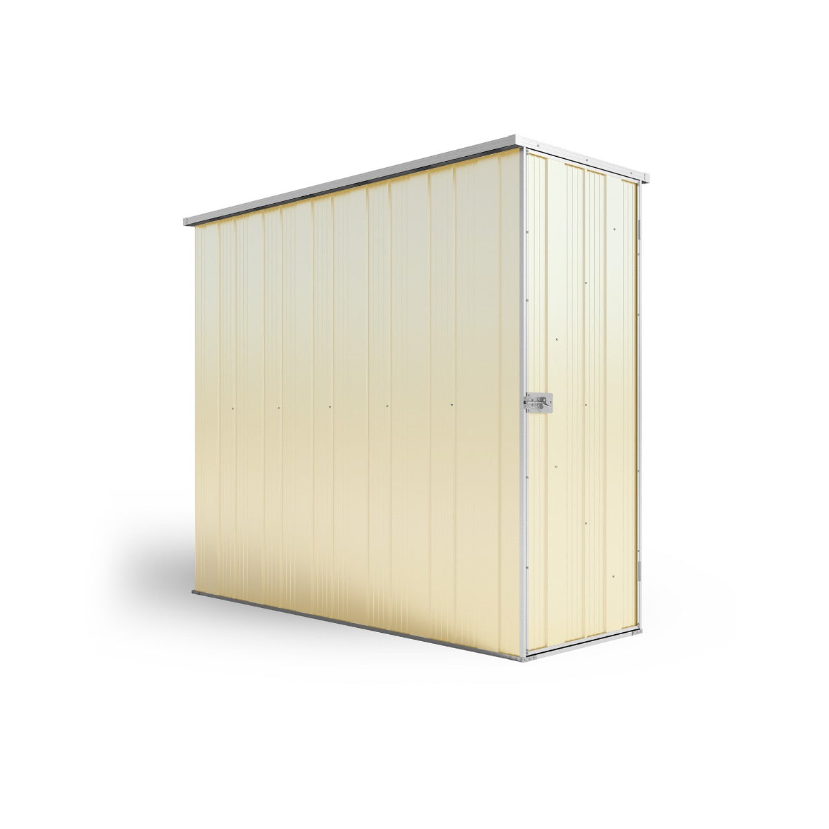 YardStore F26-S Flat Roof Steel Garden Shed - 0.72m x 2.1m x 1.8m