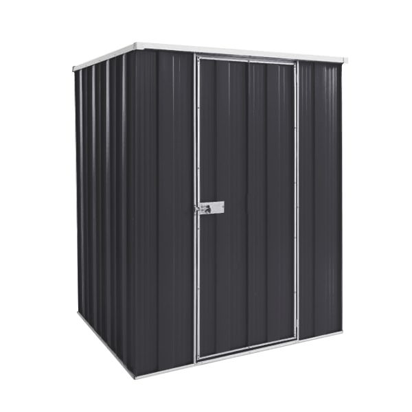 YardStore F44-S Flat Roof Steel Garden Shed - 1.41m x 1.41m x 1.8m