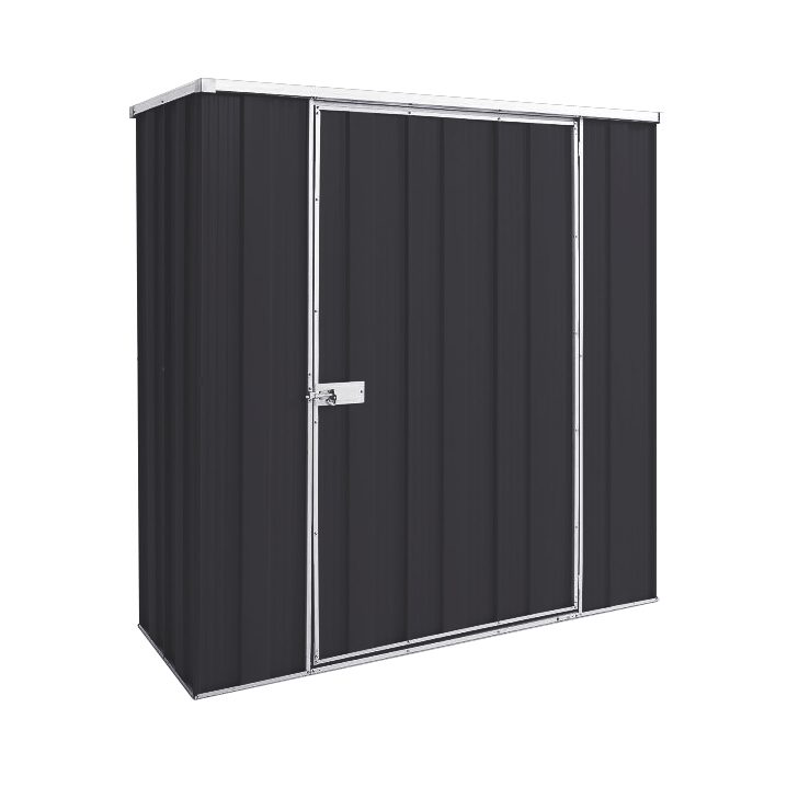 YardStore F52-S Flat Roof Steel Garden Shed - 1.76m x 0.7m x 1.8m