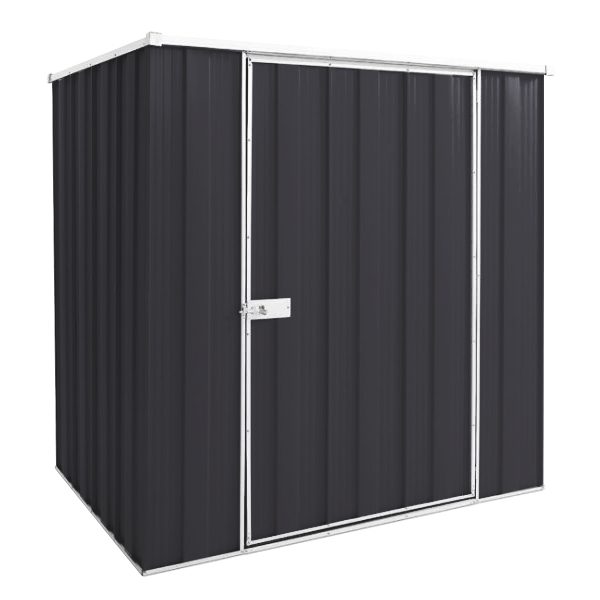 YardStore F54-S Flat Roof Steel Garden Shed - 1.76m x 1.41m x 1.8m