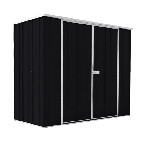 YardStore F63-D Flat Roof Steel Garden Shed - 2.1m x 1.07m x 1.8m