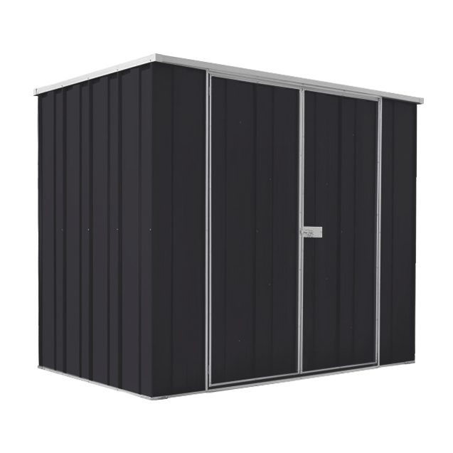YardStore F64-D Flat Roof Steel Garden Shed - 2.1m x 1.41m x 1.8m
