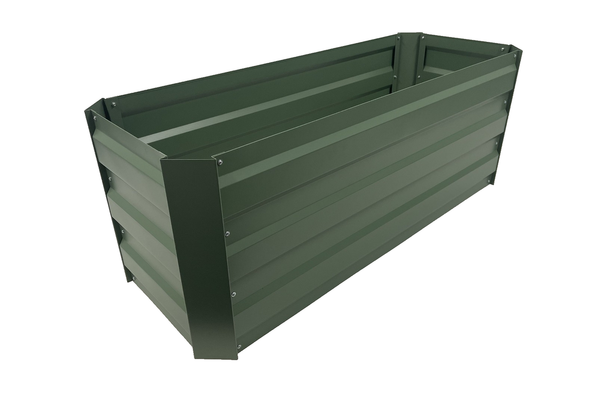 Greenlife Slimline Raised Garden Bed 1200 x 450 x 450mm - Eucalypt Green