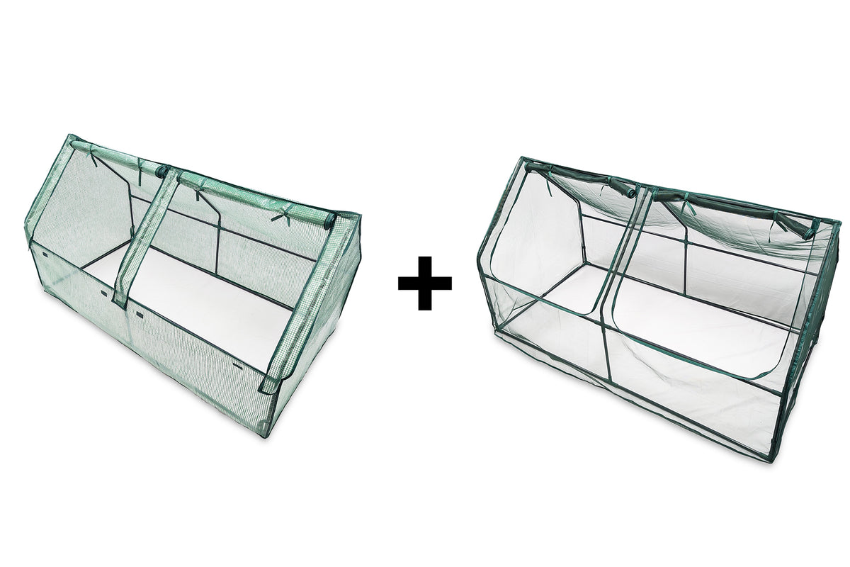 Greenlife Large Drop Over PE Greenhouse + Netting Cover 1850 x 950 x 1020mm