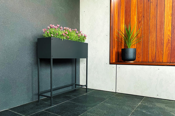 Greenlife Raised Planter Box - 800 x 240 x 800mm - Charcoal
