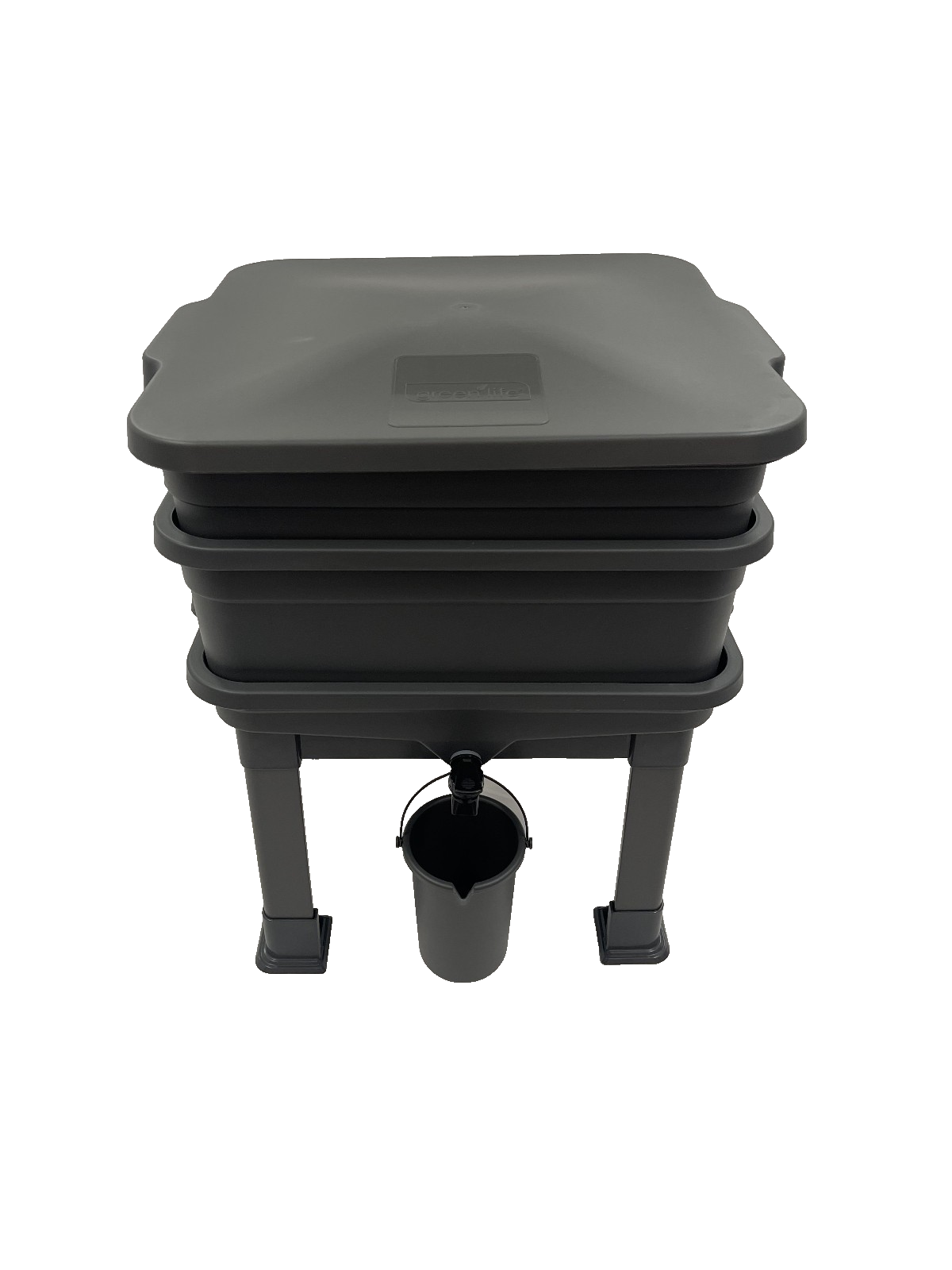 Greenlife Raised 2 Tier Worm Farm Tower with Legs, Tap and Bucket