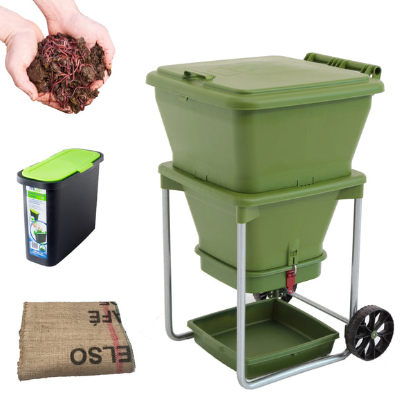 Maze Hungry Bin Worm Farm with 1000 Worms & Accessories