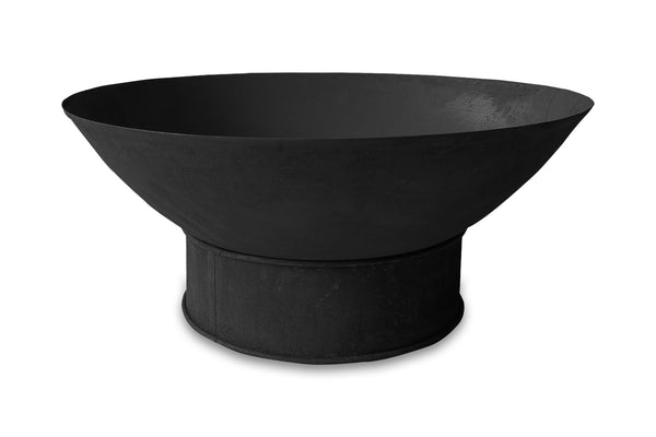 Greenlife Cast Iron 60cm Deep Dish Bowl Fire Pit - Black