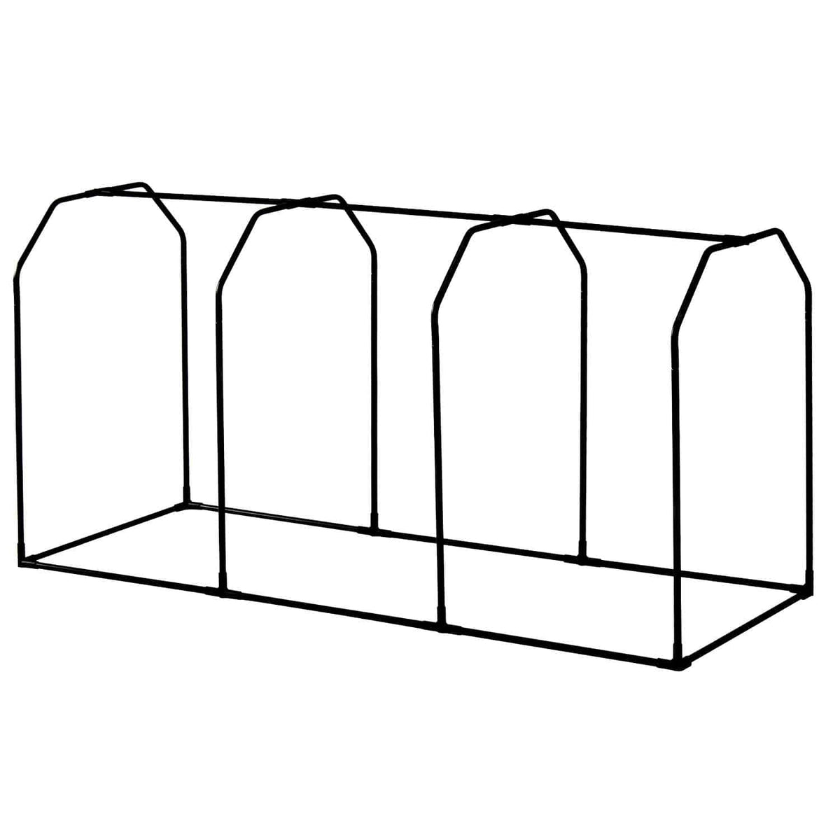 VegTrug 90cm Frame with PE Greenhouse and Shade Covers for Medium 1.8m Classic Planter