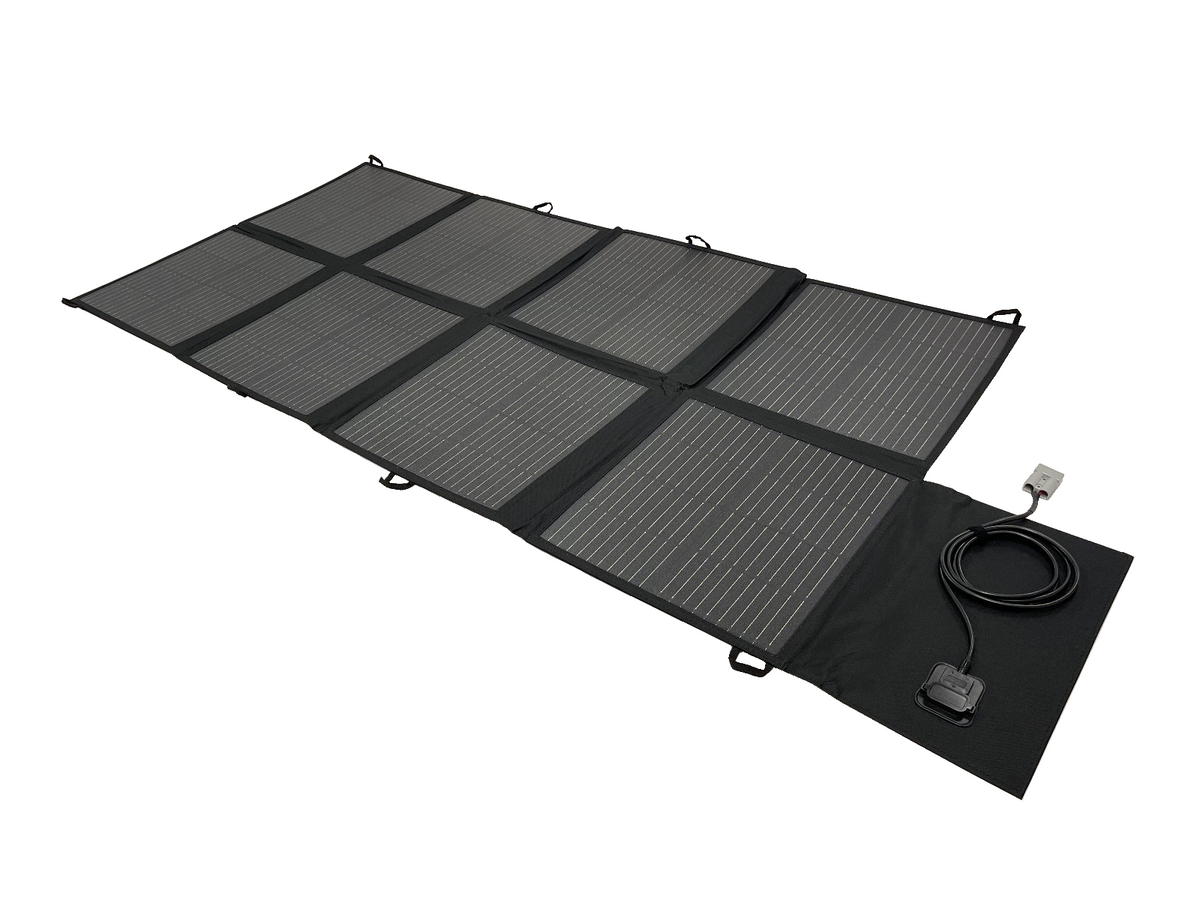 200W Portable Folding Solar Panel Blanket Kit with MPPT Controller & Accessories