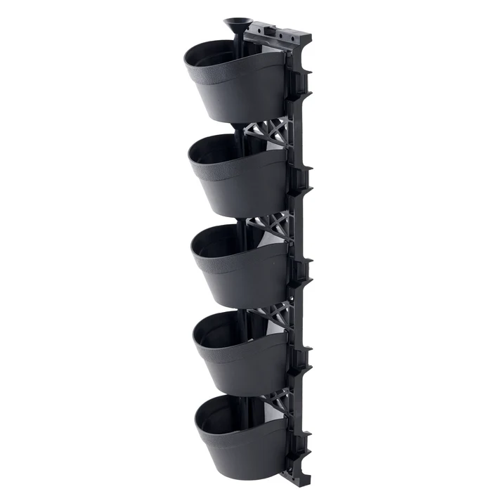 Maze Vertical Garden Wall Growing Kit - Black (25 Pots)