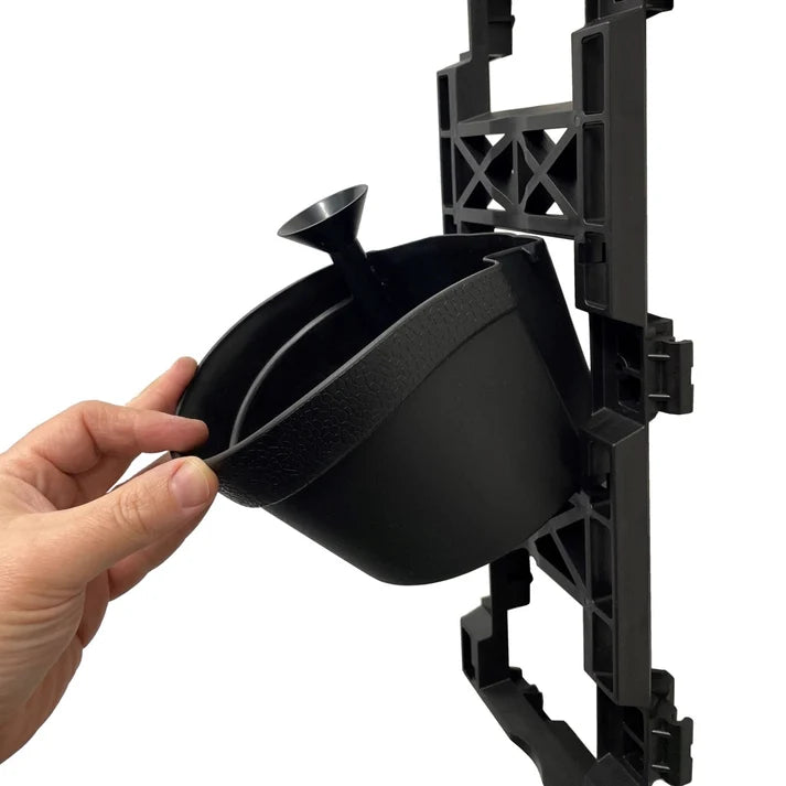 Maze Vertical Garden Wall Growing Kit - Black (5 Pots)