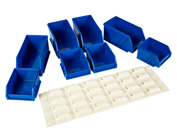 Fischer Plastic Stor-Pak 5 & 10 with Louvre Panel Starter Kit - Blue