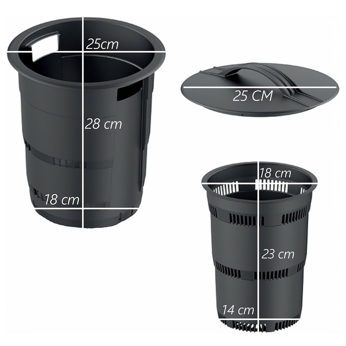 Maze 11L Underground Composter Tower Worm Farm - 3 Pack