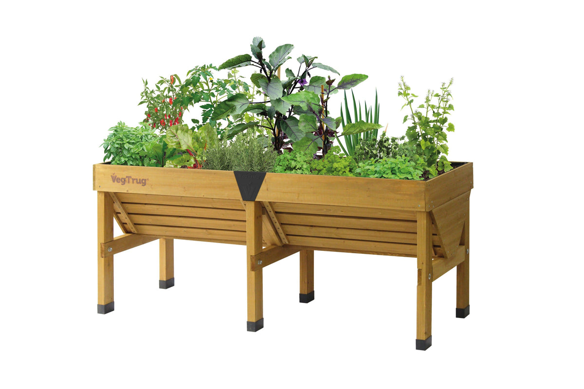 VegTrug Wooden Raised Planter Medium - Natural