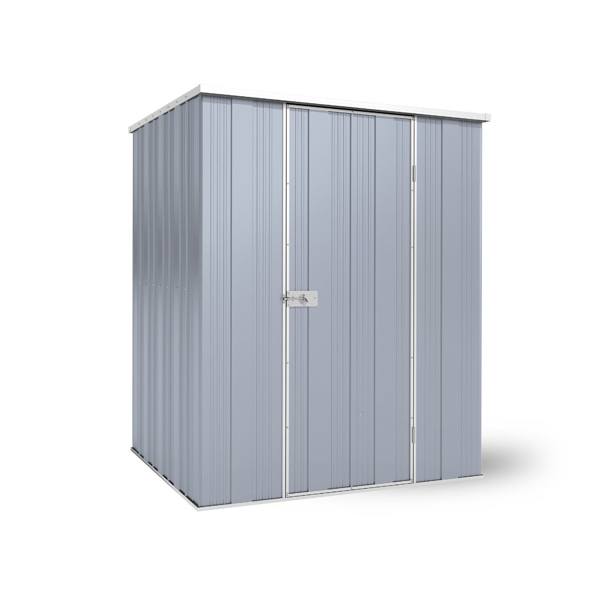 YardStore F44-S Flat Roof Steel Garden Shed - 1.41m x 1.41m x 1.8m