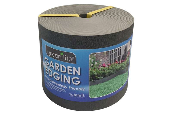 Greenlife Recycled Plastic Garden Edging - 10m x 150mm - Slate Grey