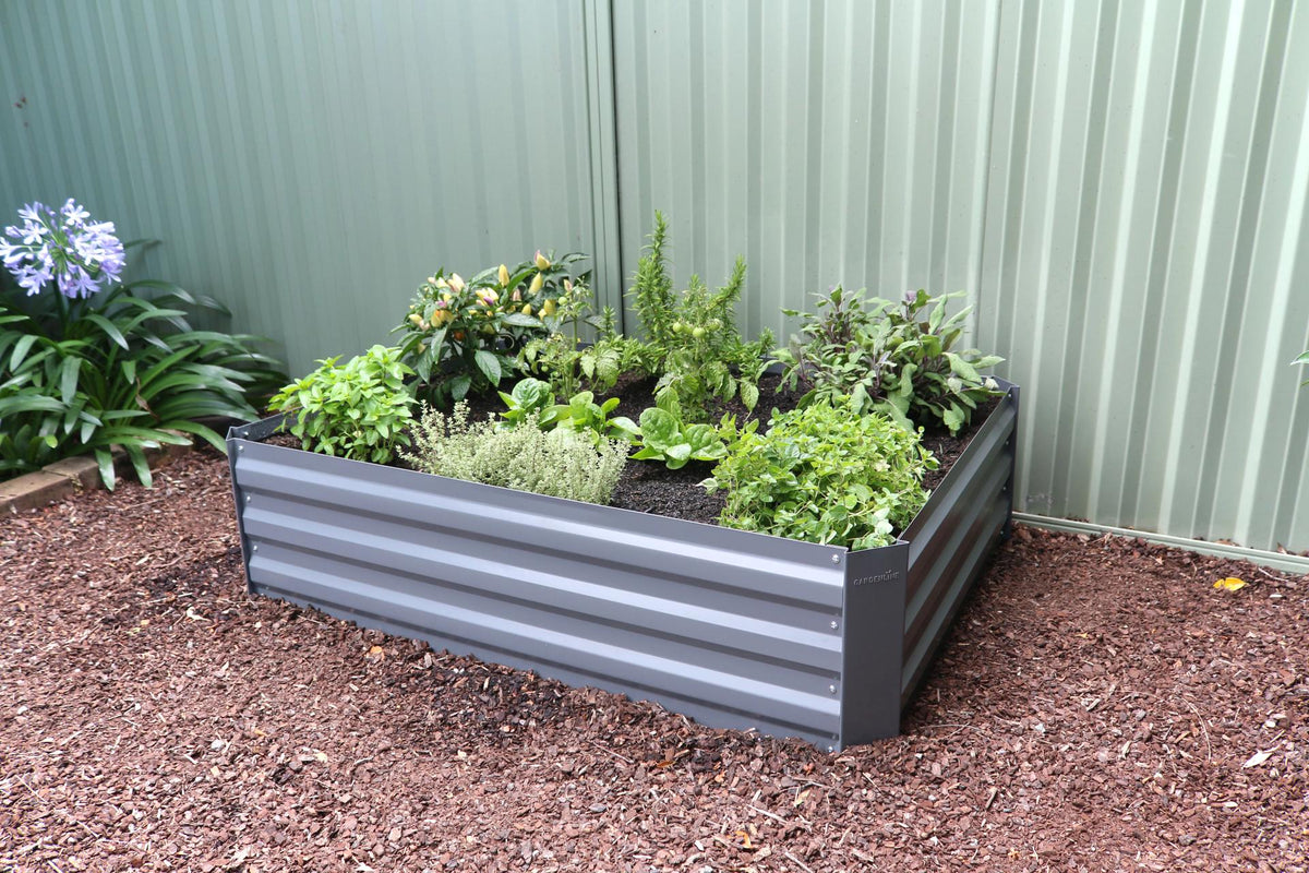 Greenlife Rectangular Raised Garden Bed 1200 x 900 x 300mm Slate Grey