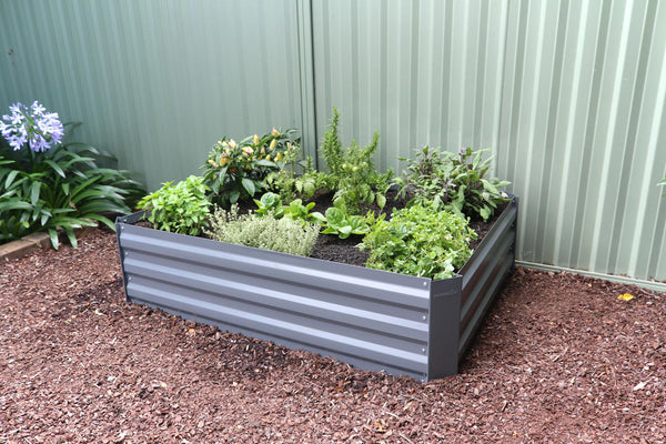 Greenlife Raised Garden Bed - 1200 x 900 x 300mm - Slate Grey