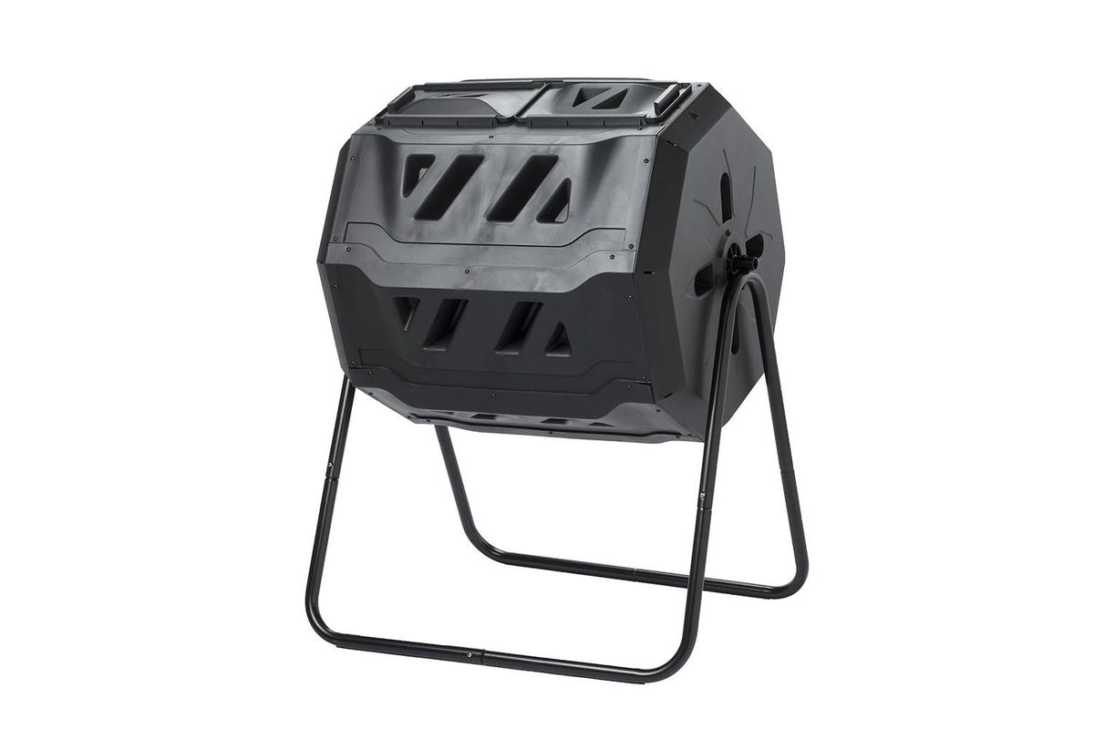 Maze 160 Litre ROTO Organics Composter Bin Tumbler with Dual Chambers & Thermometer