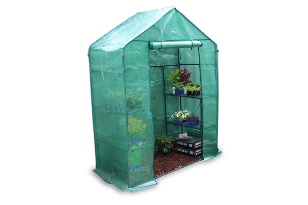 Greenlife 2 Tier Walk-in Greenhouse with PE Cover - 1950 x 1430 x 730mm