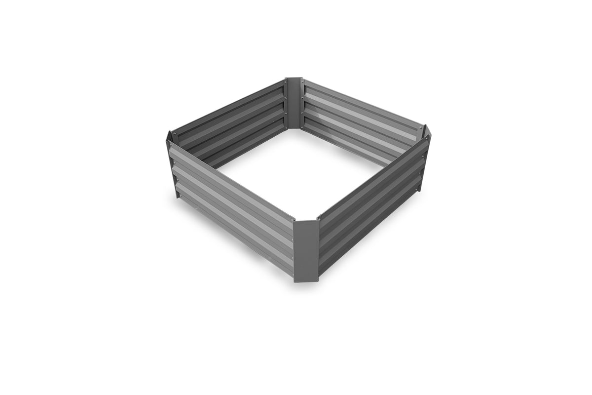 Greenlife Square Raised Garden Bed 850 x 850 x 300mm - Slate Grey