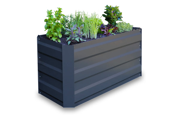 Greenlife Slimline Raised Garden Bed - 900 x 450 x 450mm - Charcoal
