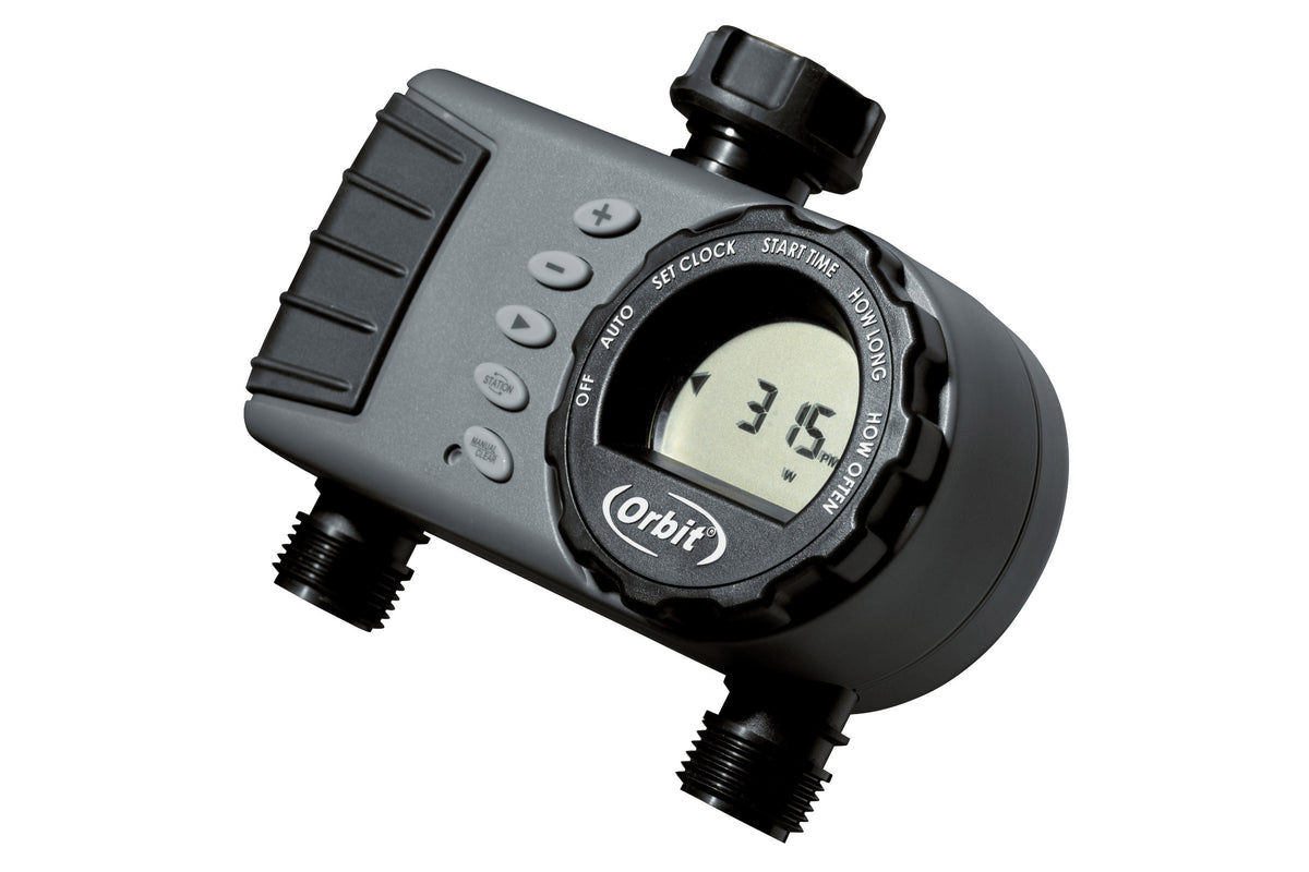 Orbit Automatic Lawn & Garden Tap Timer - 1 Dial, 2 Outlet