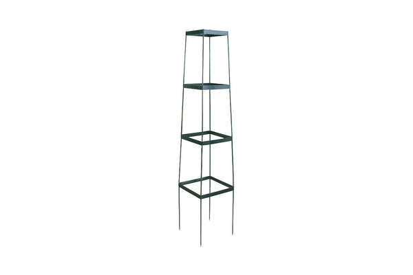 Greenlife Support Frame Growing Tower 4 Tier 250 x 250 x 1150mm - Green