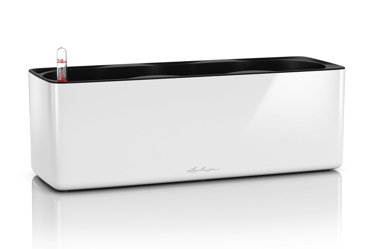 Lechuza Self Watering Planter Box - Glossy CUBE Triple