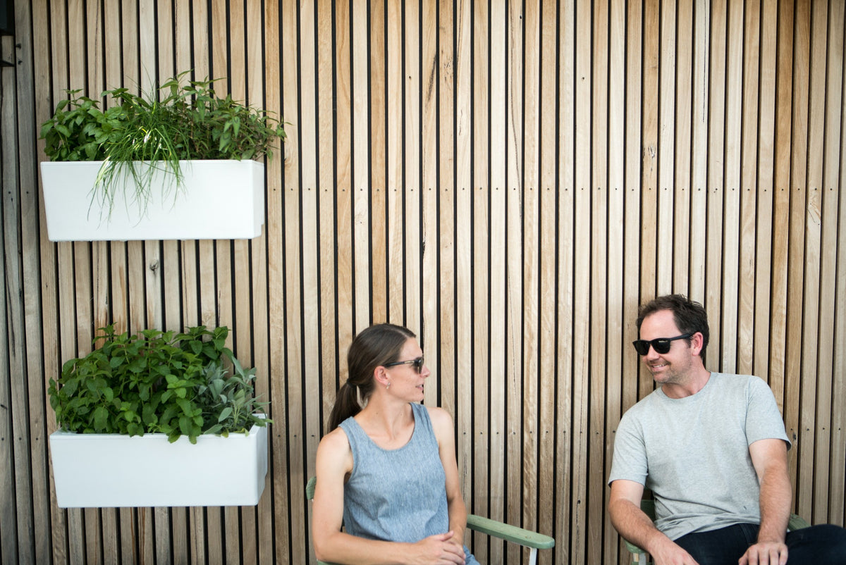 Glowpear Mini Wall Planter - Self Watering Vertical Garden Planter Box