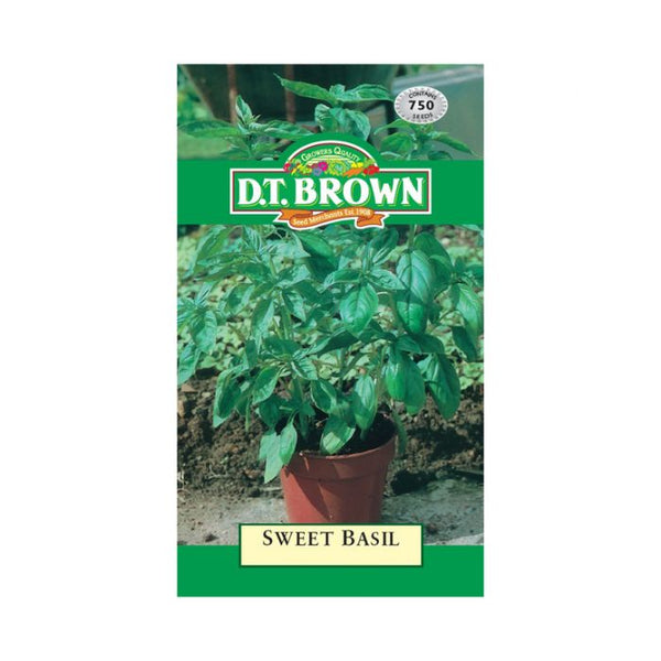 D.T. Brown Seeds - Sweet Basil - 750 Seed Pack