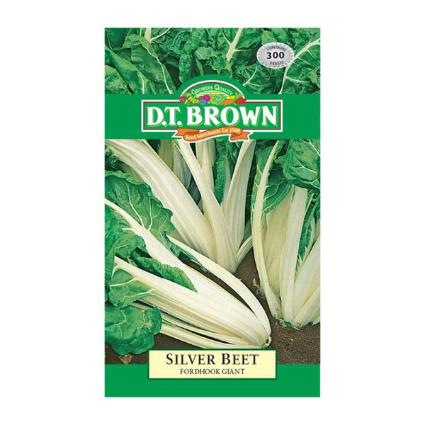 D.T. Brown Seeds - Silver Beet Fordhook Giant - 300 Seed Pack