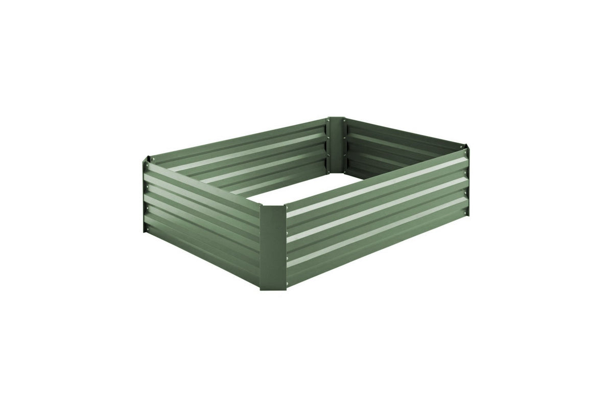 Greenlife Rectangular Raised Garden Bed 1200 x 900 x 300mm Eucalypt Green