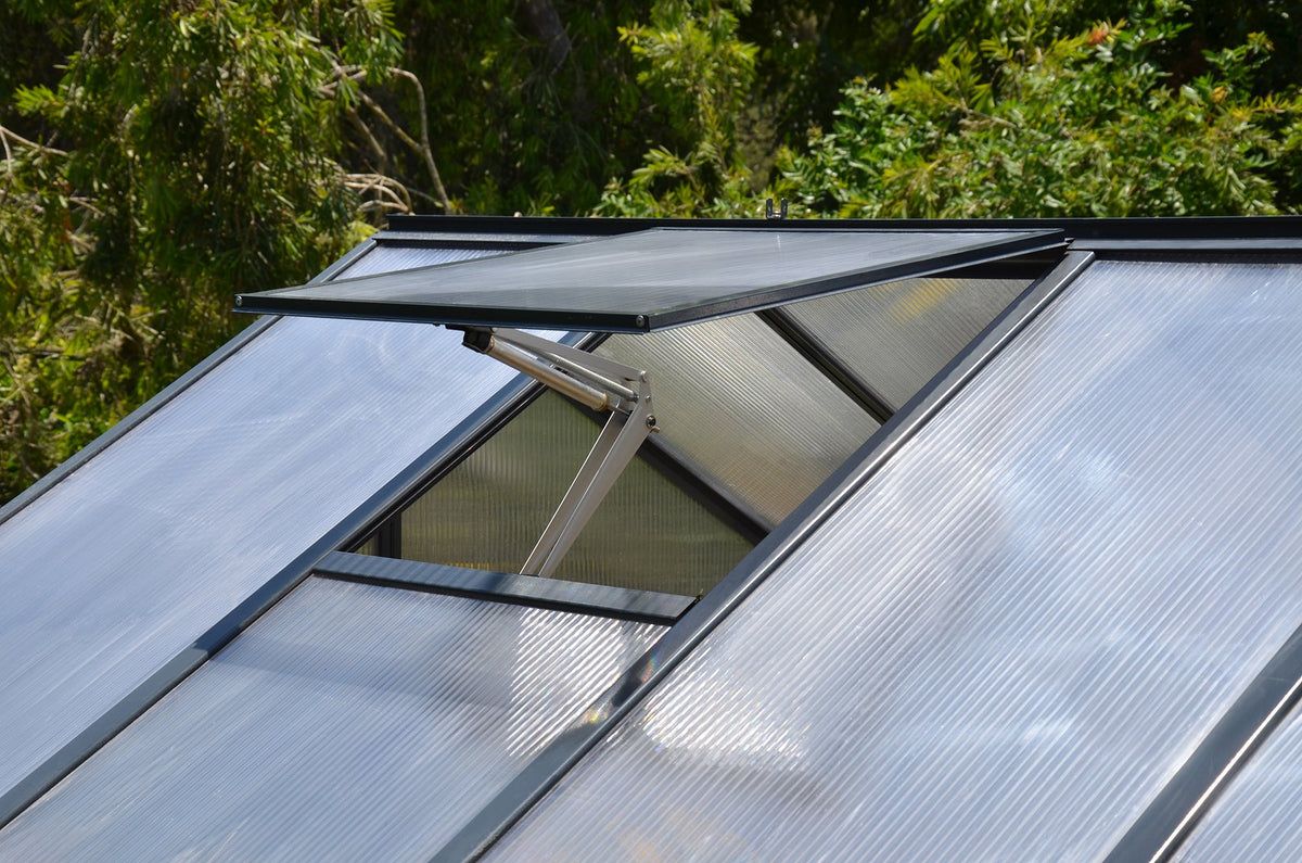 Maze Glory Premium Polycarbonate Greenhouse 8' x 8' Grey (2.5m x 2.5m)