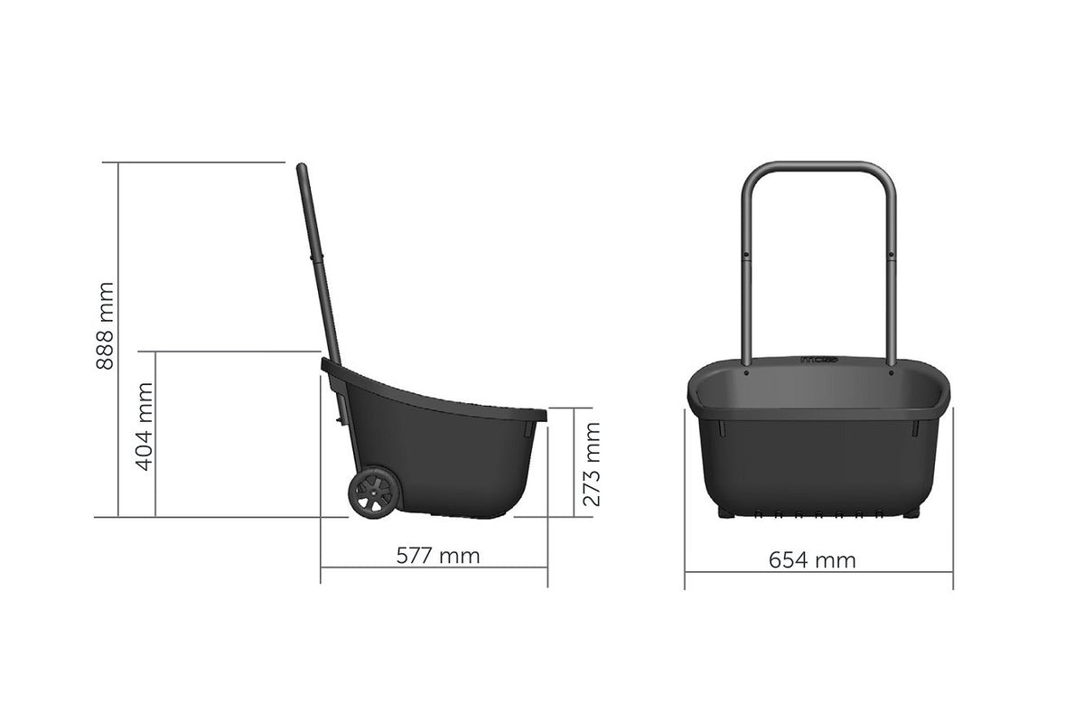 Maze Garden and Composting Cart with Handle 55 Litre