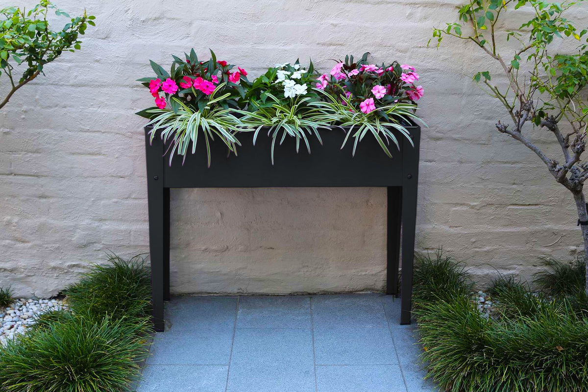 Greenlife Raised Garden Planter 1000 x 300 x 800mm - Charcoal