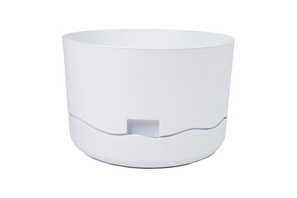 Greenlife Circular Self Watering Plastic Pot - White 380 x 380 x 250mm