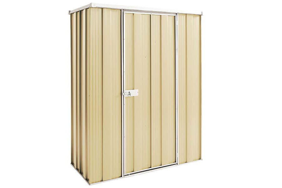 YardStore F42-S Flat Roof Steel Garden Shed - 1.41m x 0.72m x 1.8m