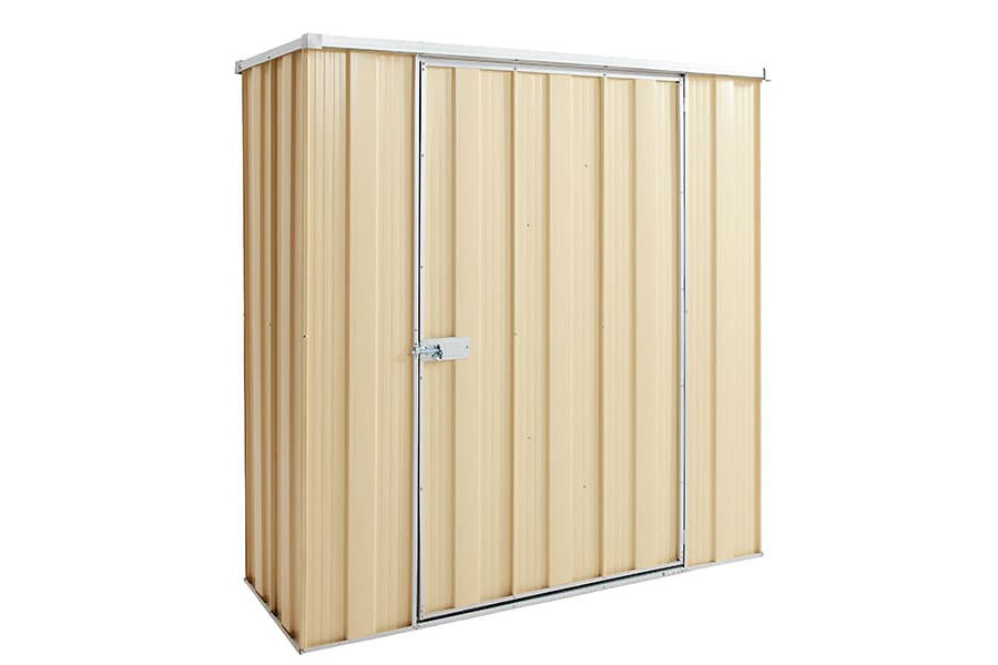 YardStore F52-S Flat Roof Steel Garden Shed - 1.76m x 0.7m x 1.8m