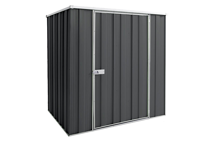 YardStore F54-S Flat Roof Steel Garden Shed - 1.76m x 1.41m x 1.8m