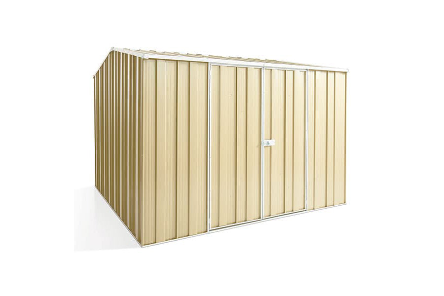 YardStore G88-D Gable Roof Steel Garden Shed - 2.8m x 2.8m x 2.08m