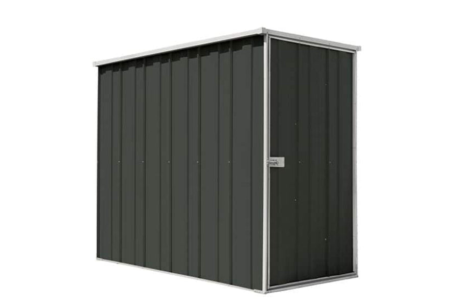 YardStore F36-S Flat Roof Steel Garden Shed - 1.07m x 2.1m x 1.8m