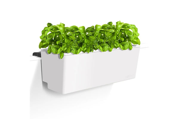 Glowpear Mini Rail Planter - Self Watering Balcony Planter Box