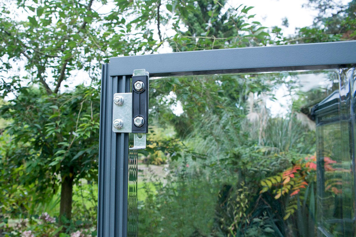 Maze Oasis Hex Polycarbonate Greenhouse 8' Grey (2.5m x 2.2m)